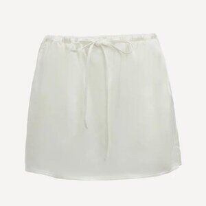 WYLD BLUE Women's Flowy Skirt Size S In White